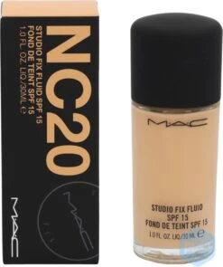 MAC Cosmetics Studio Fix Fluid Foundation - NC20 -Bekende Cosmetica Winkel 1006x1200 3