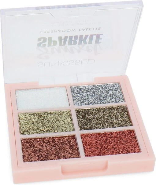 Sunkissed Intensely Pigmented Pressed Glitters Oogschaduw Palette - Sunset Sparkle -Bekende Cosmetica Winkel 1010x1200 5