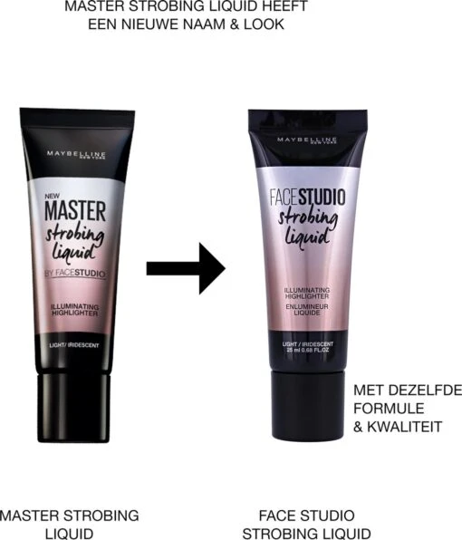 Maybelline Master Strobing Liquid - 100 Light -Bekende Cosmetica Winkel 1026x1200 2