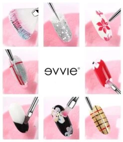 Evvie 20 Delige Nail Art Set - 15 Nailart Penselen En 5 Dotting Tools - Roze -Bekende Cosmetica Winkel 1036x1200 1