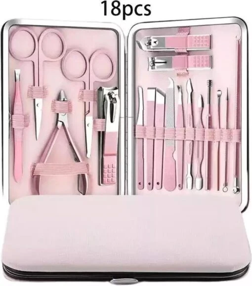 Luxe 18-delige Manicure Set - Manicure Pedicure Set- Nagelverzorging- Met Opbergetui -Bekende Cosmetica Winkel 1056x1200 1