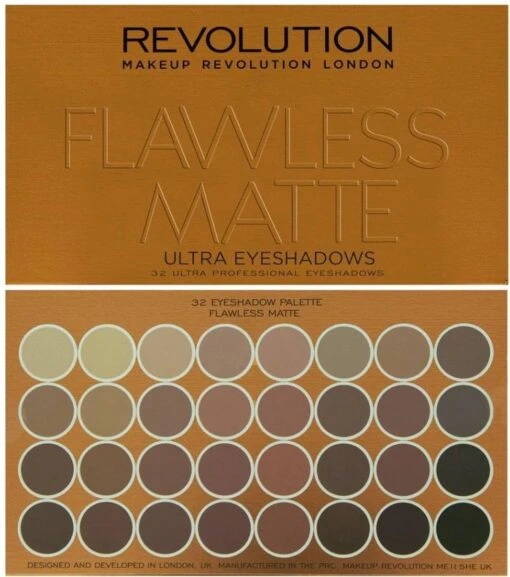 Makeup Revolution Flawless Matte - Ultra Eyeshadows - Oogschaduw Palette - 32 Kleuren -Bekende Cosmetica Winkel 1060x1200 4