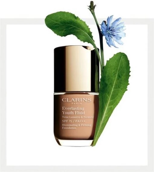 Clarins Everlasting Youth Fluid Illuminating & Firming Foundation - 110 Honey - Foundation - 30 Ml -Bekende Cosmetica Winkel 1073x1200 3