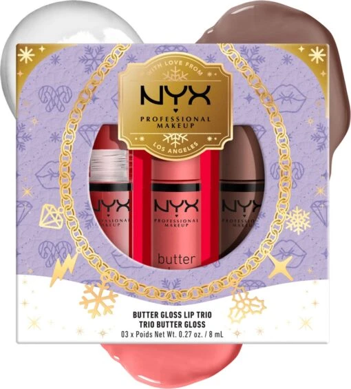 NYX Professional Makeup - Holidays 2022 Mrs Claus - Butter Gloss Trio - Lip Gloss -Bekende Cosmetica Winkel 1083x1200 3