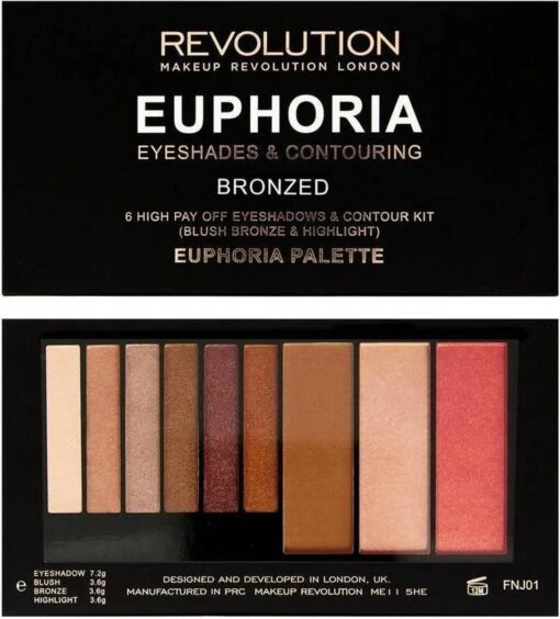 Makeup Revolution Euphoria Palette - Bronzed Euphoria -Bekende Cosmetica Winkel 1086x1200 4