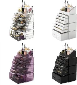 Make-up Cosmetische Organizer Opbergladen Display Dozen Case Met Laden (12D, Transparant) -Bekende Cosmetica Winkel 1087x1200 6