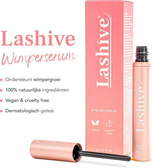 Lashive Wimperserum - Wimper Groeiserum - 3 Ml - Wenkbrauw Serum - Lash Lift Kit - Lashserum -Bekende Cosmetica Winkel 1090x1200 3