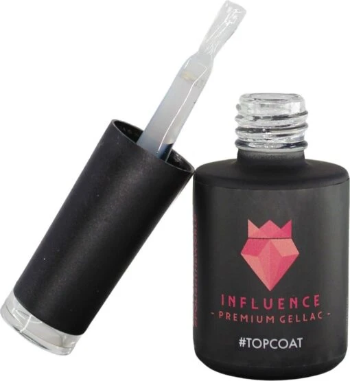 #TOPCOAT - Influence Gellac - No Wipe Topcoat - Topcoat Gellak UV - UV Gellak - Gel Nagellak - Gellac - Kado Vrouw - Valentijns Cadeau - Kado Voor Haar - 10 Ml -Bekende Cosmetica Winkel