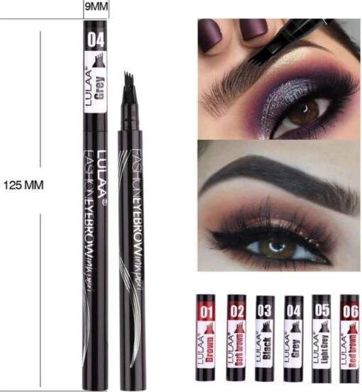 LULAA Microblade Pen - Watervaste Wenkbrauwpen - DONKERBRUIN - Waterproof Tattoo Pen - Make Up - Microblading - Eyebrow -Bekende Cosmetica Winkel 1106x1200 9