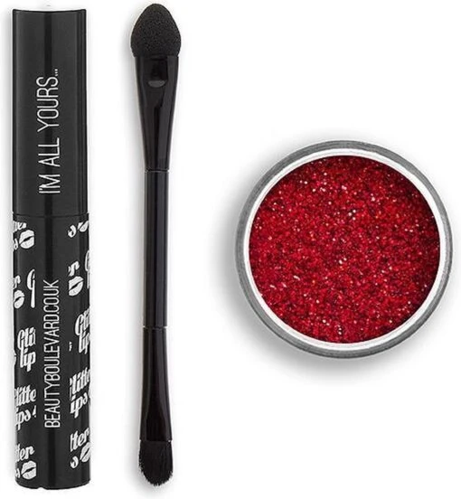 Beauty Blvd Glitter Lips Ruby Slippers 3 Piece Gift Set: Gloss Bond 3.5ml - Glitter 3g - Lip Brush -Bekende Cosmetica Winkel 1108x1200 5