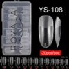 Royala 108 - Oval Long Binnen En Buiten Full Frosted - Full Cover - Nageltips - Nepnagels - Plaknagels - In Assortimentsbox - 120 Stuks 12 Maten - Voor Gellak Acrylnagellak En PolyGel Nagels - Royala Frosted Tips Line -Bekende Cosmetica Winkel 1110x1200 2