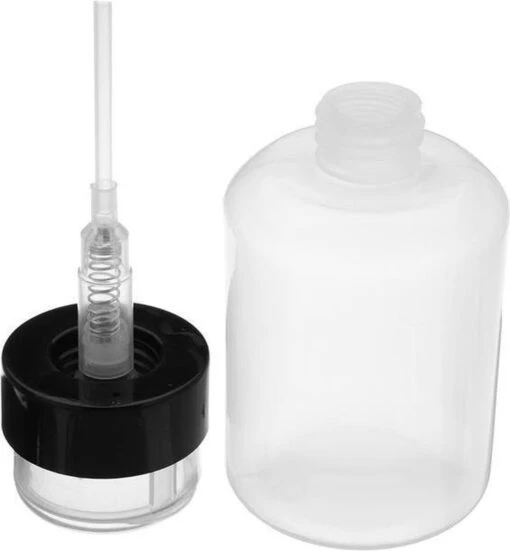 Merkloos Pompdispenser (mendapomp) - 210 Ml - Zwart - Ideaal Voor Vloeistof Binnen De Pedicure / Manicure / Nagelspecialiste /schoonheidssalon -Bekende Cosmetica Winkel 1111x1200 2