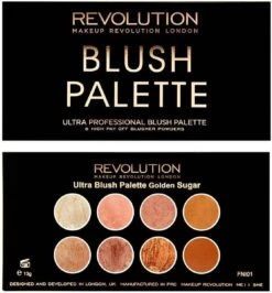 MAKEUP REVOLUTION Ultra Blush Palette Golden Sugar, 13 G -Bekende Cosmetica Winkel 1114x1200 3