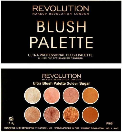 MAKEUP REVOLUTION Ultra Blush Palette Golden Sugar, 13 G -Bekende Cosmetica Winkel 1114x1200 3