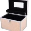 Merkloos Beauty Vanity Case - Make Up Koffer - Roze Met Glitters - Met Spiegel En Extra Opbergvak -Bekende Cosmetica Winkel 1121x1200 11