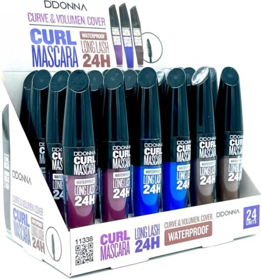 D'Donna - Curl Mascara - Blauw - Waterproof - 1 Flesje Met 8 Gram Inhoud -Bekende Cosmetica Winkel 1123x1200 3