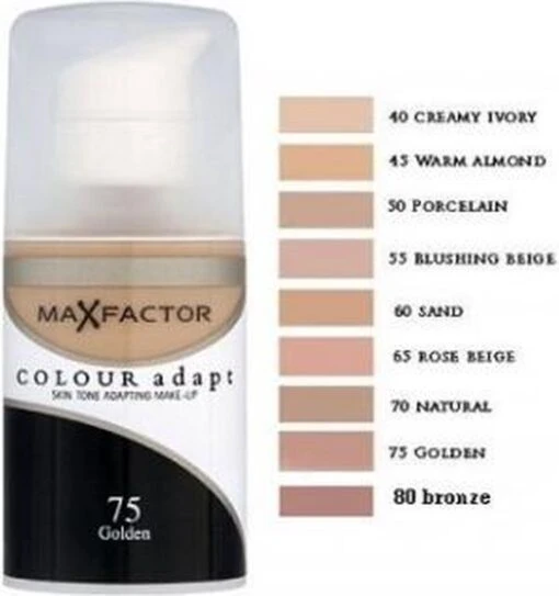 Max Factor Colour Adapt Foundation - 45 Warm Almond -Bekende Cosmetica Winkel 1128x1200 1