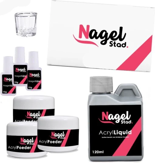 Acrylnagels Set | Nepnagels | Acryl Nagels Kit Starterspakket | Basispakket | Acrylnagels | Nail Art Pakket | 42 Kleuren Acryl Poeders/Glitters | 500 Franse Tips | Acrylic Liquid | Nagel Lijm | Plaknagels | 72 Delig | Nagel Set | Nagelstad -Bekende Cosmetica Winkel 1135x1200 1