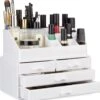 Relaxdays Make-up Organizer - Tweedelig - Cosmetica Opbergdoos - Wit -Bekende Cosmetica Winkel 1135x1200 17