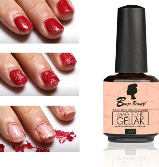 BenjaBeauty Gellak Remover - Nagellak Remover - Nagellak - Pedicure - Manicure - Gel Polish -Bekende Cosmetica Winkel