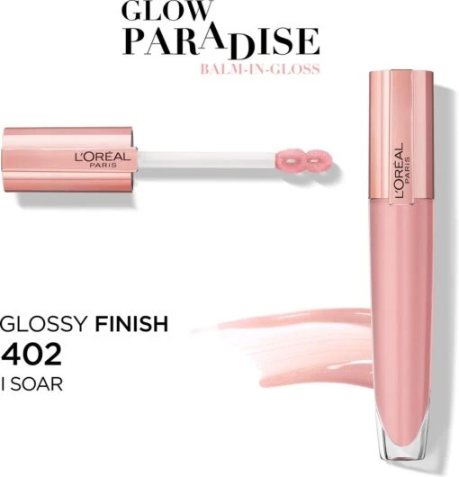 L'Oréal Paris Glow Paradise Balm In Gloss - 402 I Soar - Transparant Roze - Volumegevende Lipgloss - 7 Ml -Bekende Cosmetica Winkel 1154x1200 13