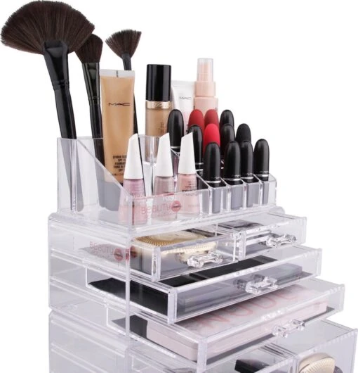 Beauty Attraction Make Up Organizer – Opbergdoos – Nagellak – Organizer 22 X 2,12 X 5,8 CM – 24 X 15 X 11 CM – Transparant -Bekende Cosmetica Winkel 1155x1200 3