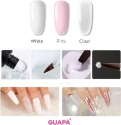 GUAPÀ® Acrylpoeder Pink | Acrylic Powder Roze | Acryl Nagels | Starterspakket | 25 Gr | Professionele Kwaliteit Acryl Poeder -Bekende Cosmetica Winkel 1160x1200