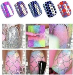 GUAPÀ - Nail Art Nagel Sjabloon Stickers 42 Vellen - Zelfklevende Nagelstickers & Nageldecoratie 3D Goud En Zilver -Bekende Cosmetica Winkel 1163x1200 2