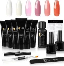 COSCELIA Extenstion Kit | Polygel Nagels | Gelnagels | Nepnagels | Gellak Set | UV Gel | Nail Art Pakket | Buildergel | Starterset | Makkelijk En Snelle Set -Bekende Cosmetica Winkel 1171x1200 8