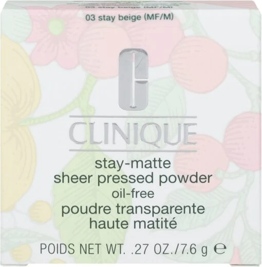 Clinique Stay-Matte Sheer Pressed Powder - 03 Stay Beige - 7,6 G -Bekende Cosmetica Winkel 1177x1200 13