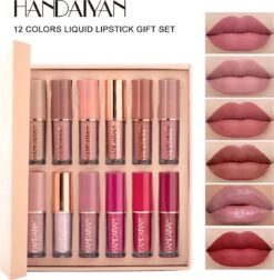 HANDAIYAN | Set Van 12 | Liquid Lipsticks | Matte Lippenstift | Vloeibare Lippenstift | Waterproof | Make Up Set | Geschenkset | Giftset | Lipstick | Lippenstift | Lipgloss -Bekende Cosmetica Winkel 1177x1200 18