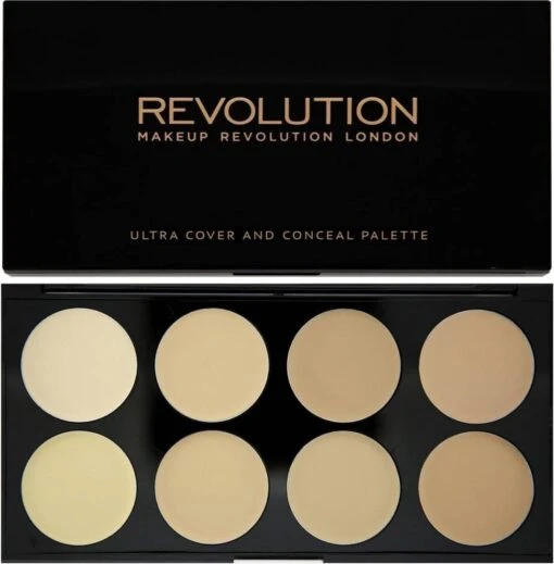 Makeup Revolution Cover & Conceal Cream Palette - Light -Bekende Cosmetica Winkel 1179x1200 5