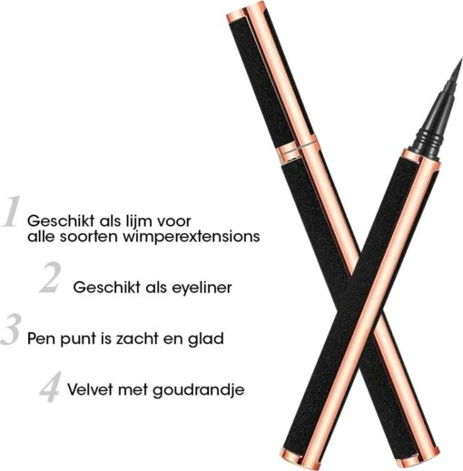 Merkloos Wimperlijm - Wimperextensions Lijm - Wimperlijm Voor Wimperextensions - Eyelash Glue - Eyeliner Zwart - Eyeliner Zwart Waterproof - Eyeliner – Magnetic Eyeliner Lashes -Bekende Cosmetica Winkel 1180x1200 17