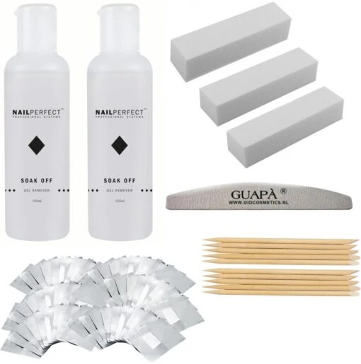 GUAPÀ® Gellak Nagel Verwijderaar Deluxury Kit Voor Alle Gel Nagels | Gel Nagellak Remover | Soak Off Remover | Aceton | Gelnagellak | 2 X 100 Ml -Bekende Cosmetica Winkel 1188x1200 2