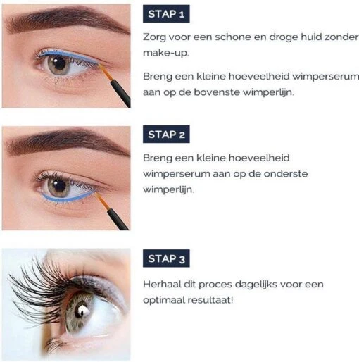 Skines® Wimperserum Premium – Eyelash Serum - Wenkbrauw Serum - Wimper Groei - 3ML -Bekende Cosmetica Winkel 1191x1200 25