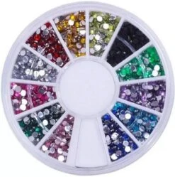 Nail Art Voordeel Set Rhinestones Zilver + Diverse Kleuren - 1200 Stuks - Strass Nagel Steentjes / Nagel Diamantjes / Nail Art -Bekende Cosmetica Winkel 1192x1200 2