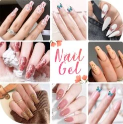 Merkloos Nepnagels - Polygel Set - Nagelverlengingsset - 8 Kleuren - Nagels Set - Temperatuurwisselgel - Lichtgevende Gel - Voor Beginners - Voor DIY Salon Art Nagels - Type A -Bekende Cosmetica Winkel 1196x1200 2