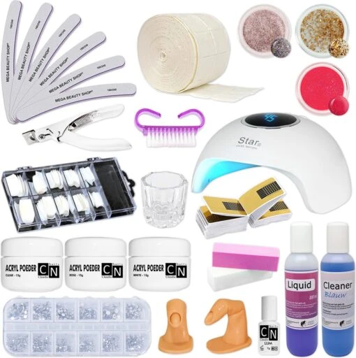 Professionele Acryl Set Met Lamp Nr.2- Acryl Starter Kit/Acryl Pakket/Acryl Nagels/Acrylpoeder/Liquid -Bekende Cosmetica Winkel 1196x1200 3