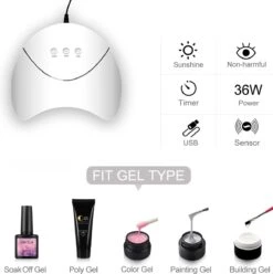 Royala D6 Gellak - Gellak Starterspakket 10 Kleuren - Gellak - Gellak Set - UV LED Lamp 36W - Manicure - Nagellak - Nail Art - 10 Kleuren Gel Polish - Nagellakset - Gellakset -Bekende Cosmetica Winkel 1197x1200 1