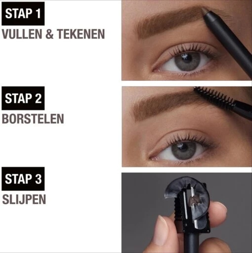 Maybelline Tattoo Brow 36H Wenkbrauwpotlood - 05 Medium Brown -Bekende Cosmetica Winkel 1197x1200 47