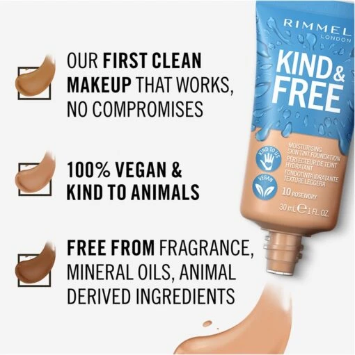 Rimmel London KIND & FREE Vegan Foundation 150 Rose Vanilla -Bekende Cosmetica Winkel 1198x1200 23