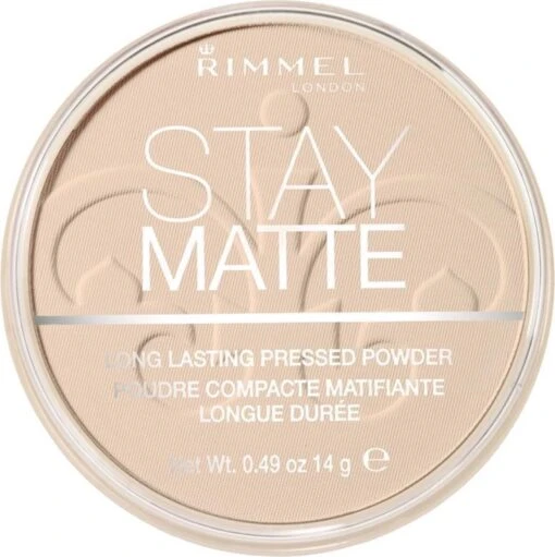 Rimmel London Stay Matte Pressed Powder - 003 Peach Glow -Bekende Cosmetica Winkel 1198x1200 27