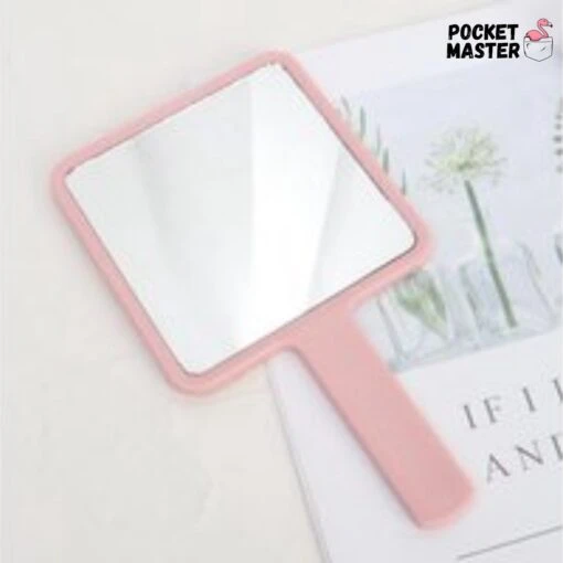 PocketMaster® Make-Up Spiegel / Handspiegel Met Handvat - Licht Roze - Klein - Compact - Handzaam - 8,0 X 8,0 Cm Spiegeloppervlak -Bekende Cosmetica Winkel 1199x1200 22