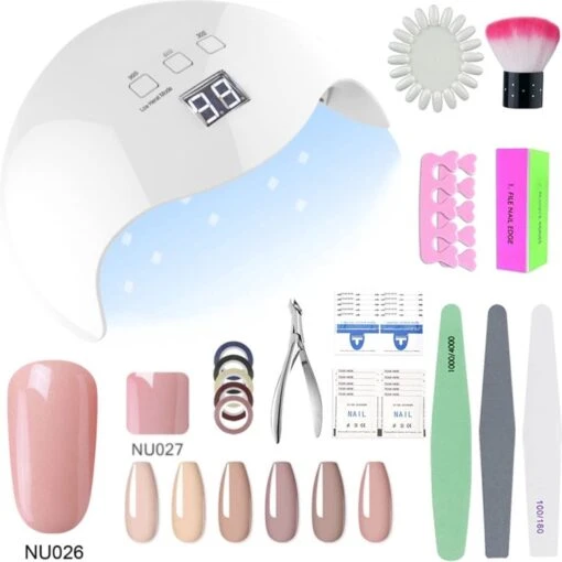 Gellak Starterspakket - 6 Kleuren - UV Lamp 48W - Gellak - Gel Nagellak - Gellak Set -Bekende Cosmetica Winkel