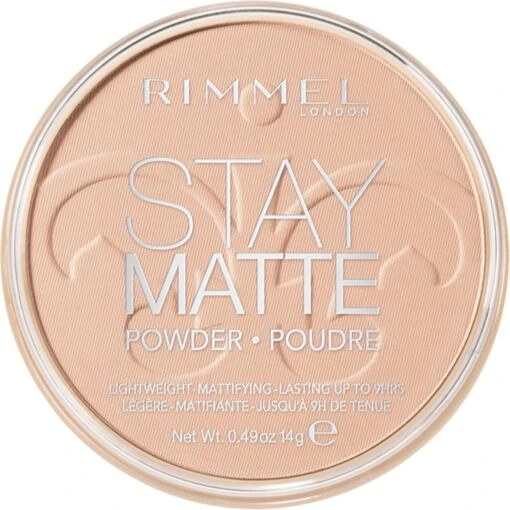 Rimmel London Stay Matte Pressed Powder - 003 Peach Glow -Bekende Cosmetica Winkel 1199x1200 6