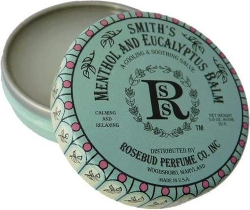 Rosebud Salve Menthol & Eucalyptus - 22 Gram - Lippenbalsem -Bekende Cosmetica Winkel 1200x1009 2