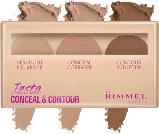 Rimmel London Rimmel Insta Conceal & Contour Palette - 020 Medium -Bekende Cosmetica Winkel 1200x1011 2