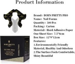 Born Pretty - Nagelsjablonen - 500 Stuks - Nagel Sjablonen - Nagel Stickers - Nail Forms - Nagel Sjablonen Verlenging - Nagelvormen - Nagel Sjablonen Stiletto - Nail Sjablonen - Nail Sjablonen Form - Nail Sjablonen Vorm - Nagelverlenging -Bekende Cosmetica Winkel 1200x1015