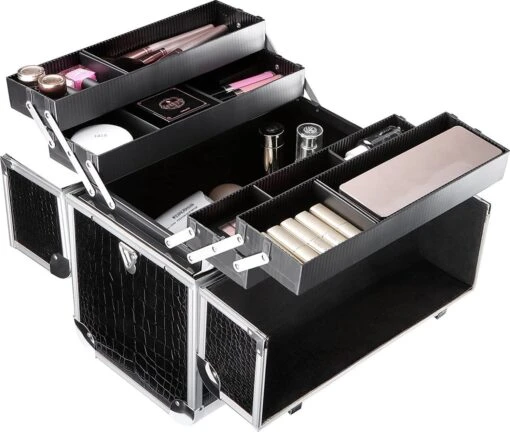 A.T. Shop Cosmeticakoffer, Make-up Koffer, Beauty Case, Bewaren Van Make-up, Nagellak. Zwart -Bekende Cosmetica Winkel 1200x1016 1