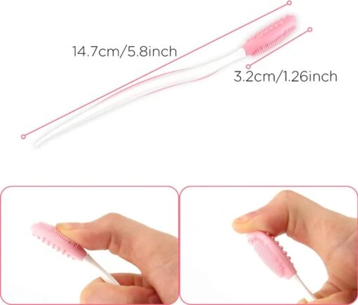 Merkloos Lip Scrub Borstel Set 4-delig - Mee Eters Verwijderen – Gezichtsreiniger – Gezichtsborstel Blackhead Remover -Bekende Cosmetica Winkel 1200x1024 5